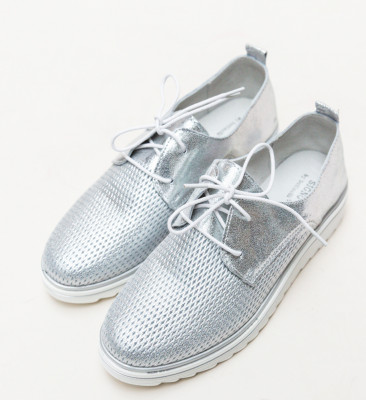 Pantofi Casual Dropin Argintii
