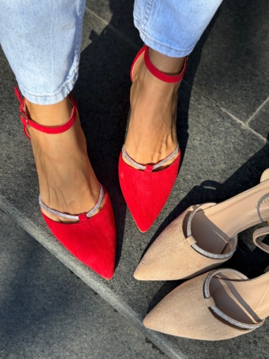 Pantofi dama Kasya Rosii