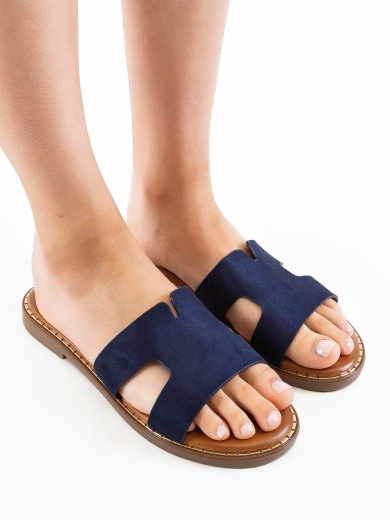 Papuci dama Yorang Bleumarin