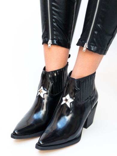 Botine Logiz Negre Lac