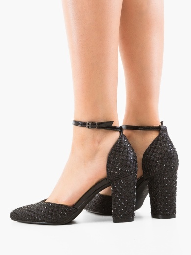 Pantofi cu toc Nabbe Negri