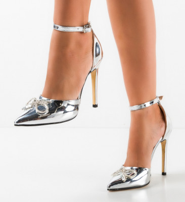 Pantofi dama Alamar Argintii