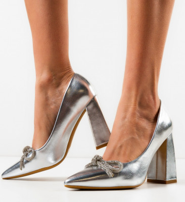 Pantofi dama Dark Argintii