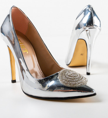 Pantofi dama Franz Argintii