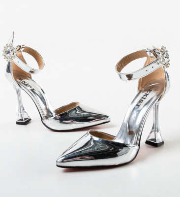 Pantofi dama Nonac Argintii