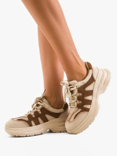 Sneakers dama Iman Bej 2