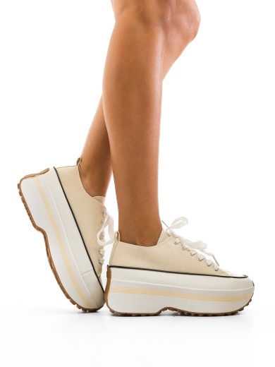 Sneakers dama Marble Bej