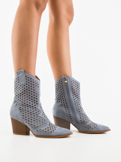 Botine dama Cameron Albastre