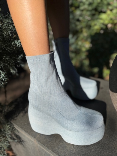 Botine dama Stelar Albastre 2