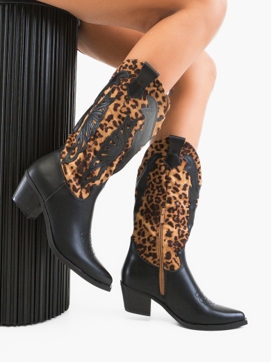 Cizme dama Cobboy Animal Print