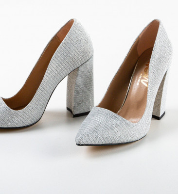 Pantofi dama Doris Argintii