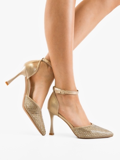 Pantofi dama Goldie Aurii