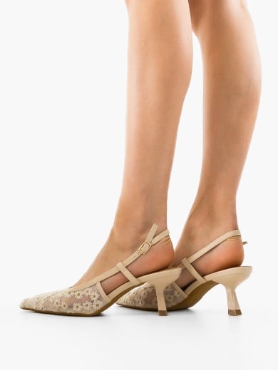 Pantofi dama Kylie Bej
