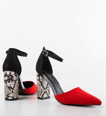 Pantofi dama Oliver Rosii