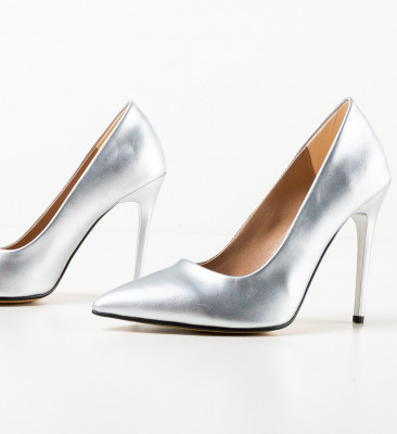 Pantofi dama Sinclair Argintii 2