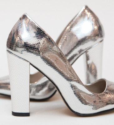 Pantofi Dekor Argintii
