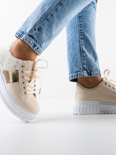 Sneakers dama Fannie Bej