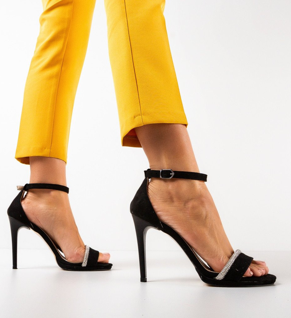 Сандали на ток Crimson Черни