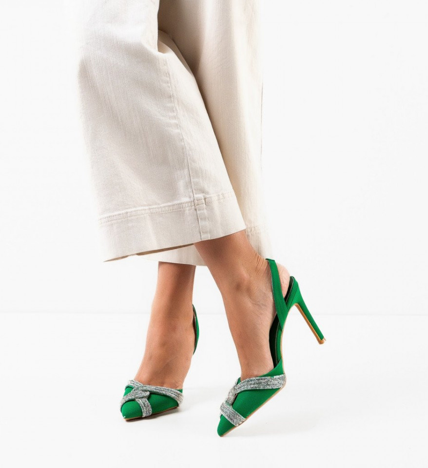 Обувки Erika Зелени