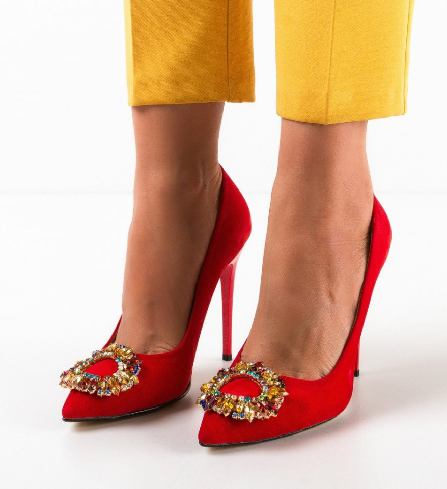 Обувки Laha Червени