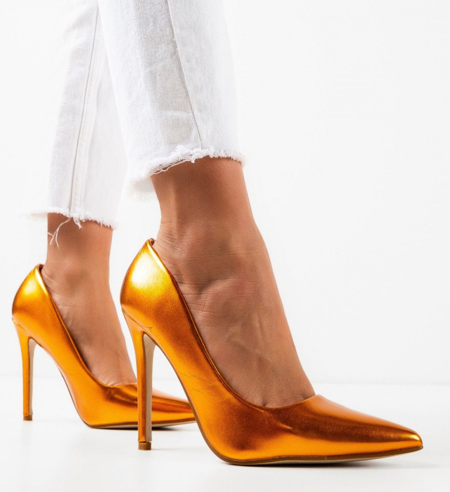 Обувки Plazyn Оранжеви