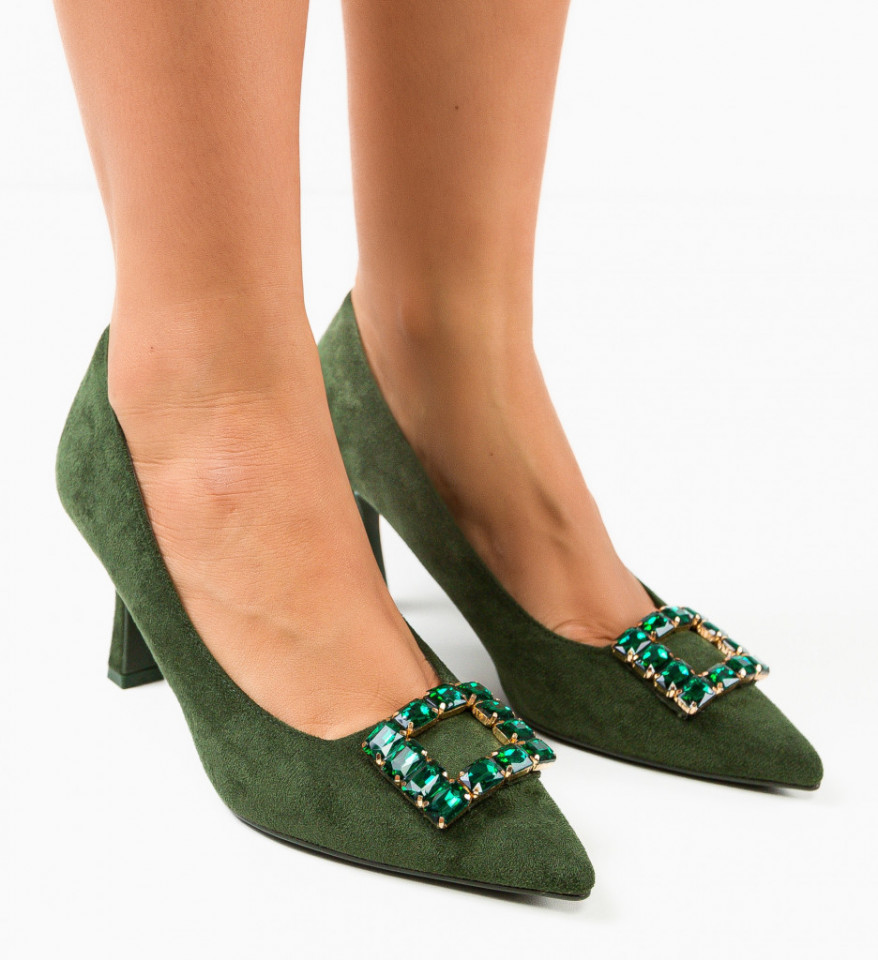 Обувки Joan Зелени