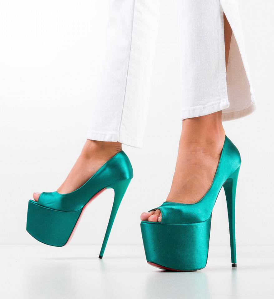 Обувки Nikajam Зелени