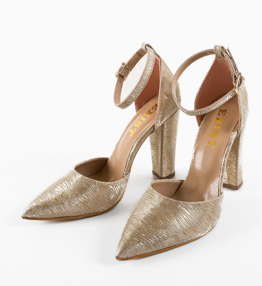 Обувки Bakal Златни