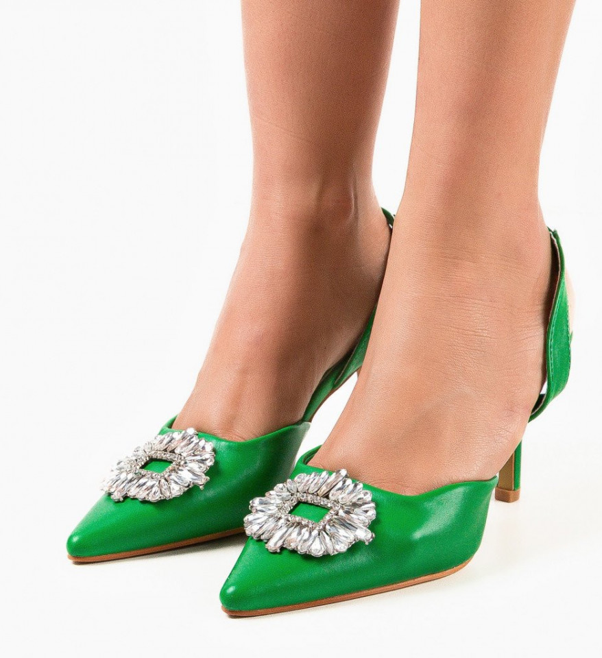 Обувки Bill Зелени