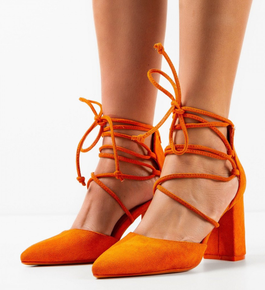 Обувки Chelsea Оранжеви