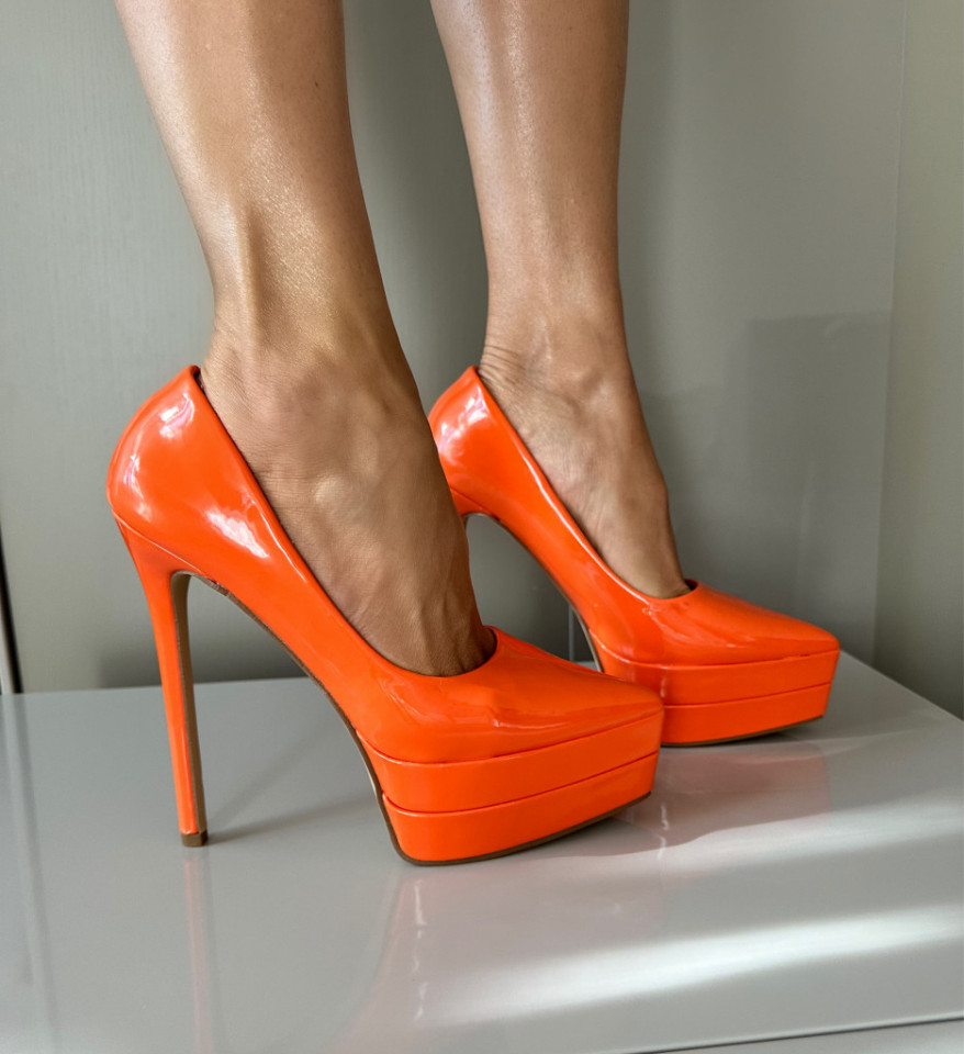 Обувки Heath Оранжеви