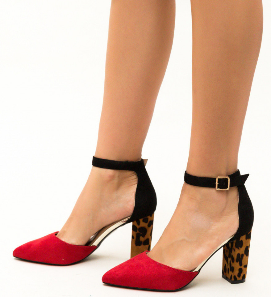 Обувки Kory Червени