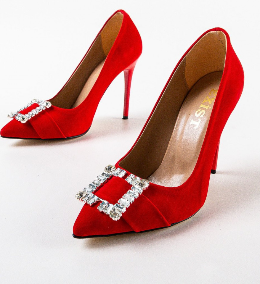 Обувки Olurum Червени