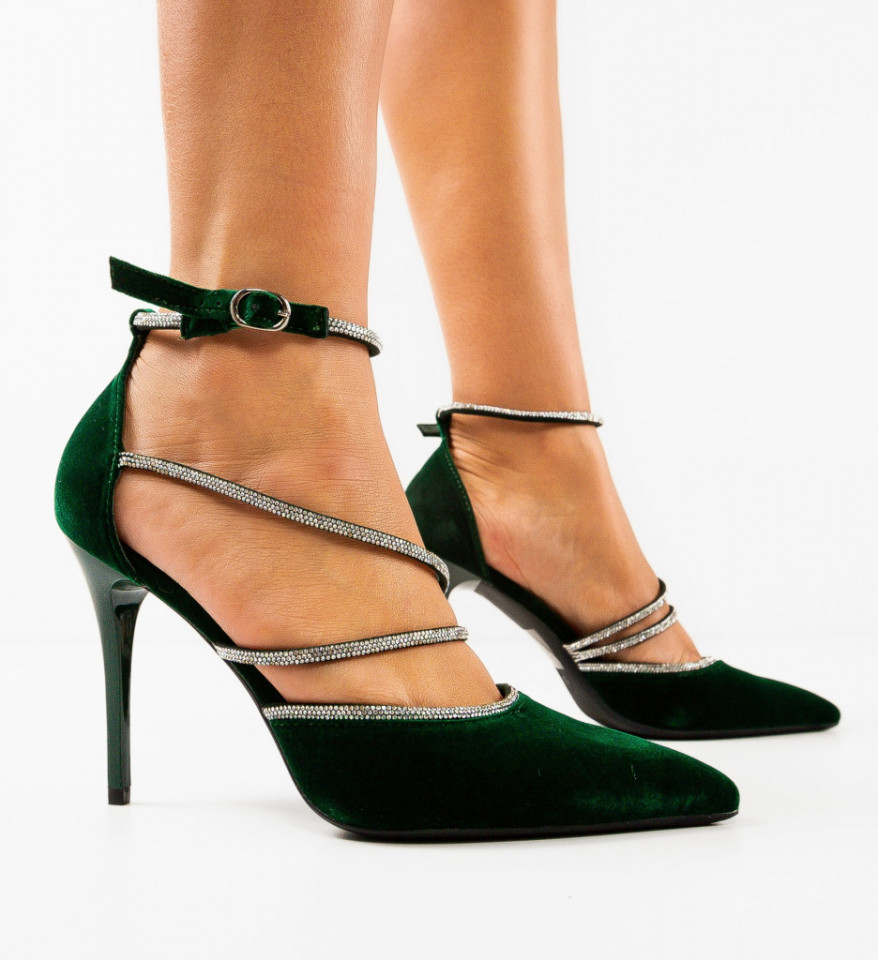 Обувки Xolani Зелени