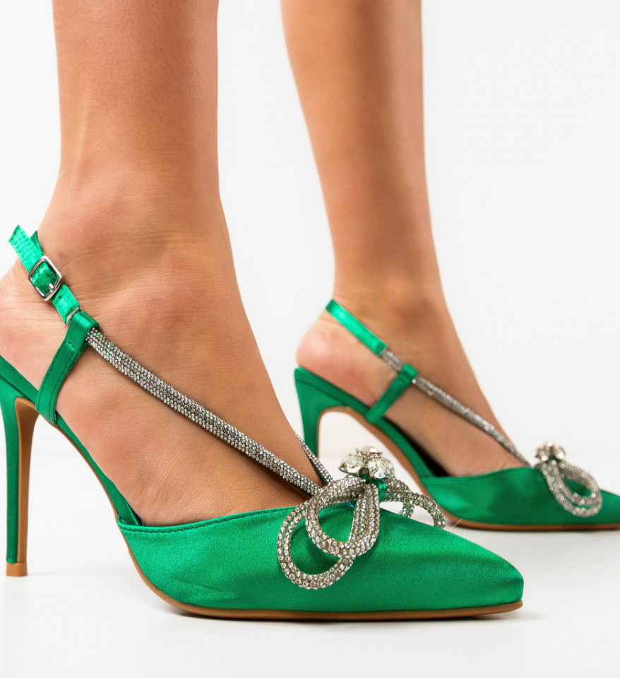 Обувки Duygu Зелени