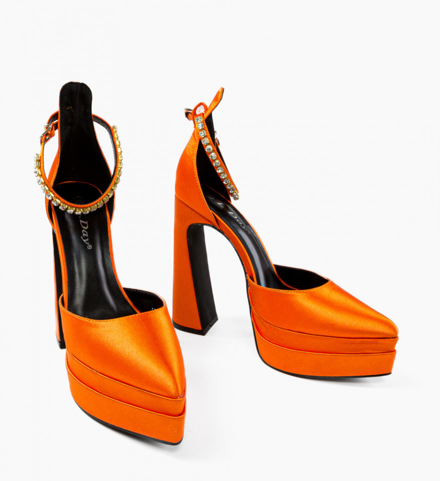 Обувки Leydey Оранжеви