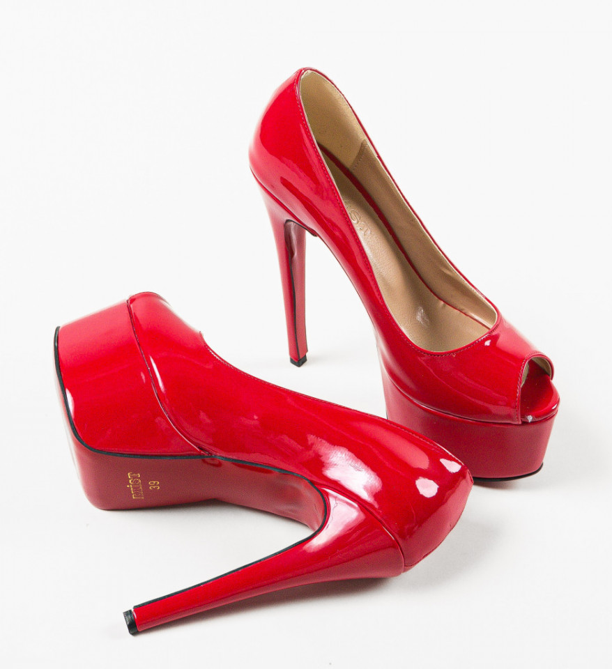 Обувки Cohan Червени