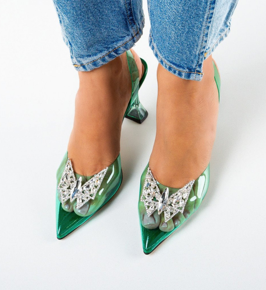 Обувки Fazan Зелени