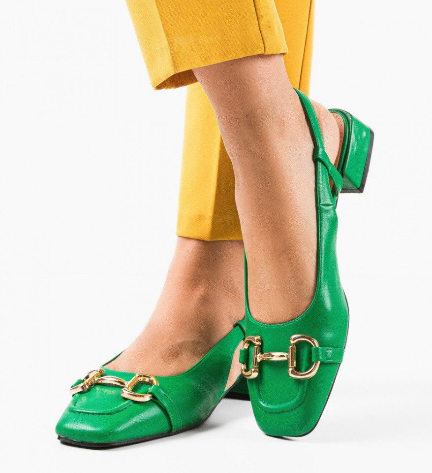Обувки Fedor Зелени