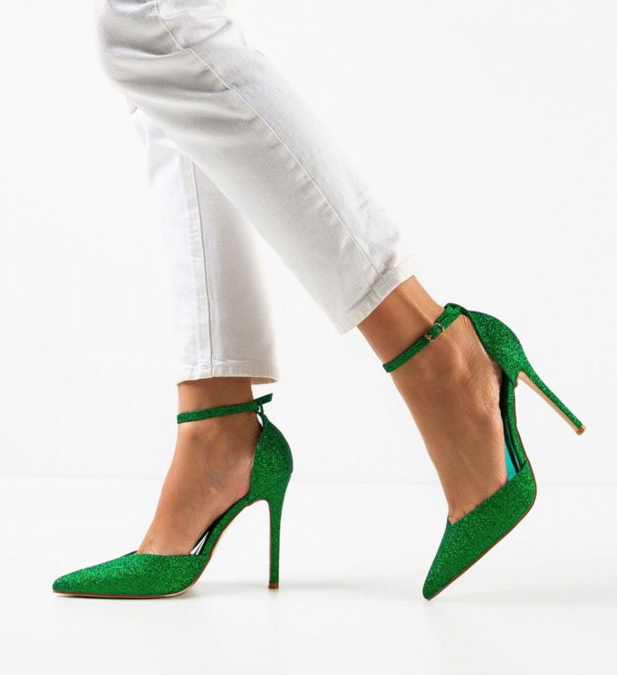 Обувки Sofly Зелени