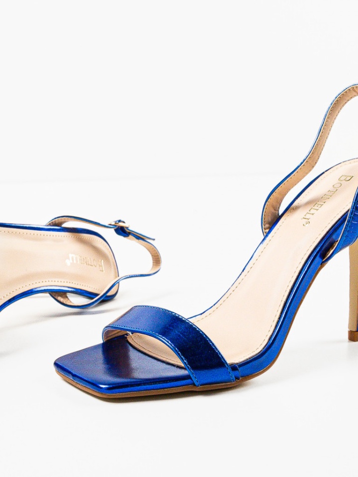 Сандали на ток Ynyman Сини - Img 12