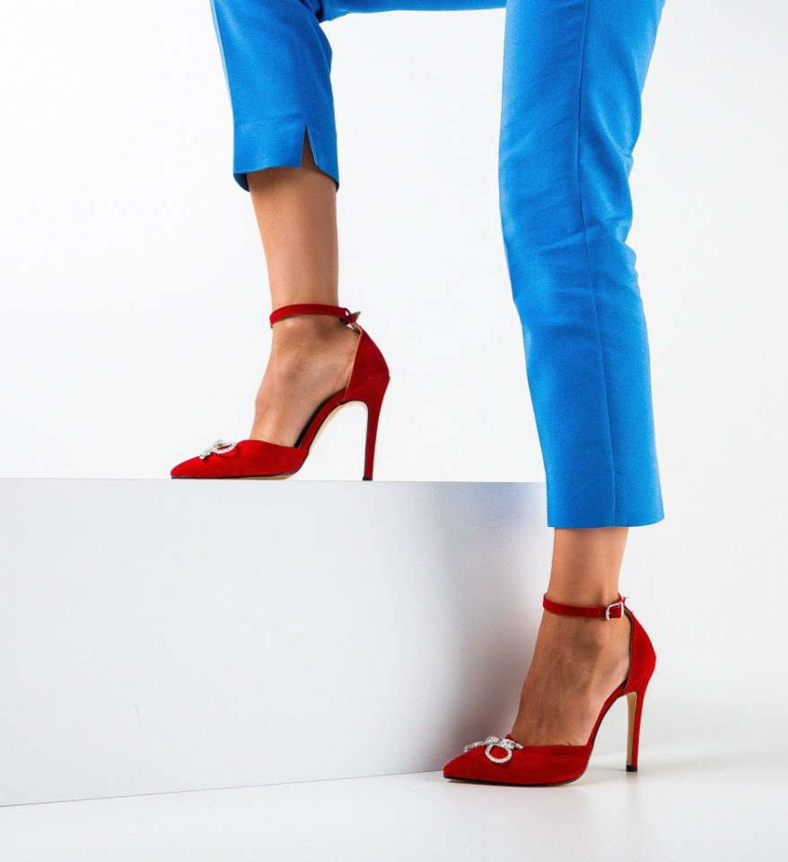 Обувки Alamar Червени
