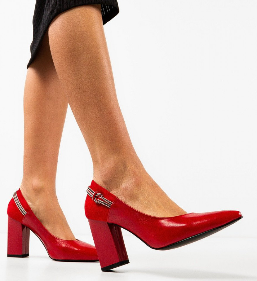 Обувки Gergina Червени