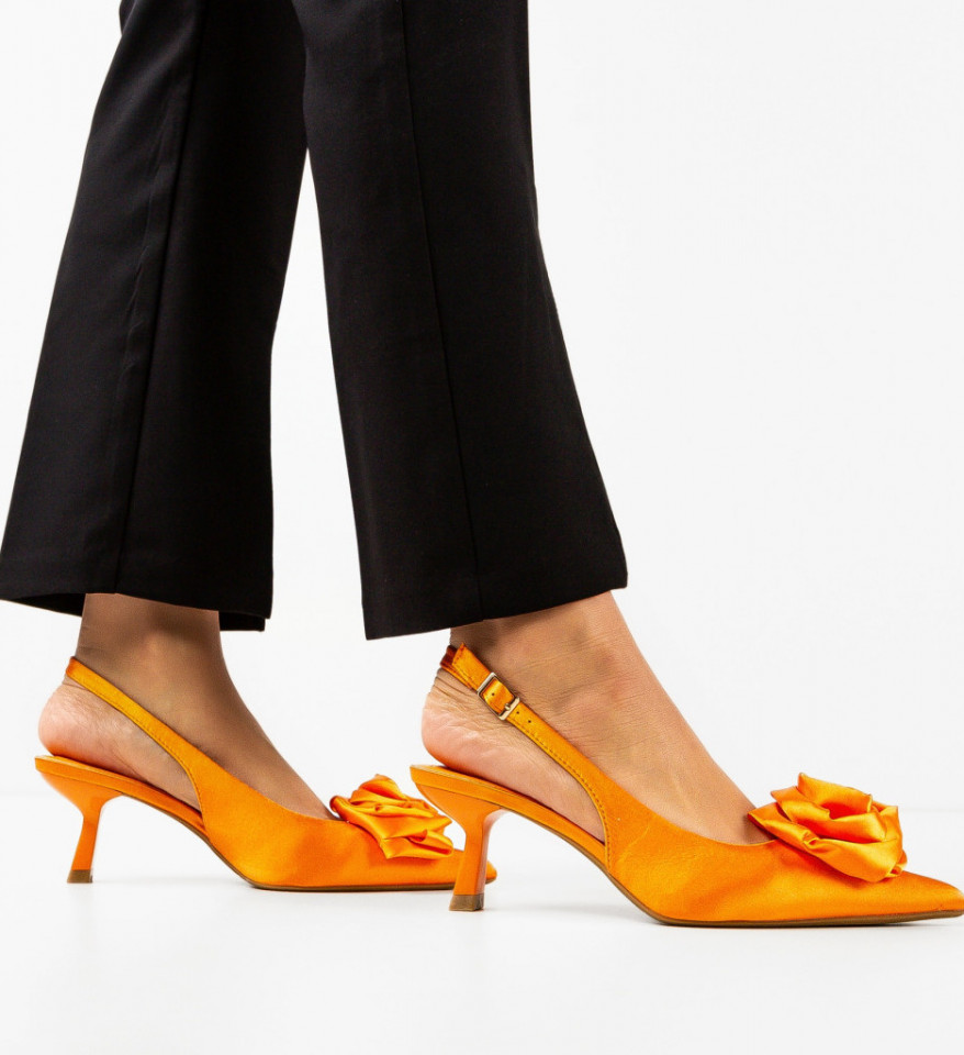 Обувки Marylene Оранжеви