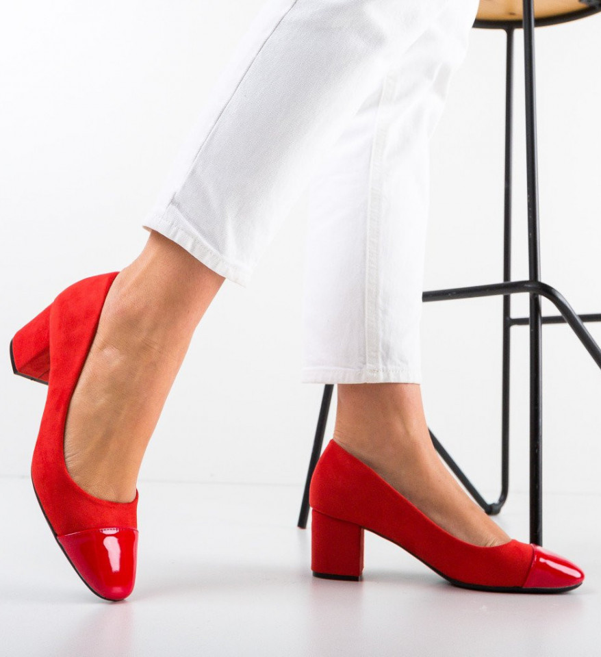 Обувки Pofra Червени