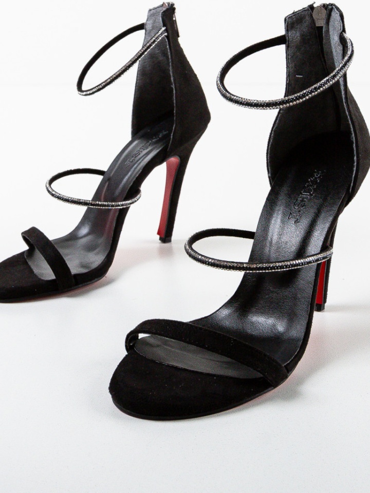 Сандали на ток Cazak Черни - Img 13