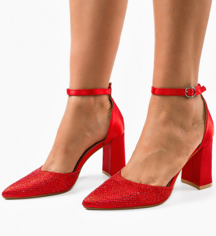 Обувки Dekam Червени