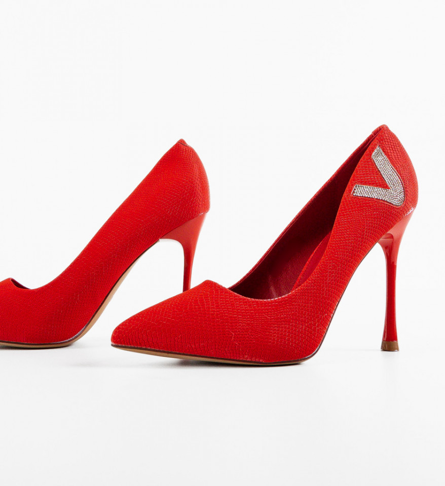 Обувки Guly Червени