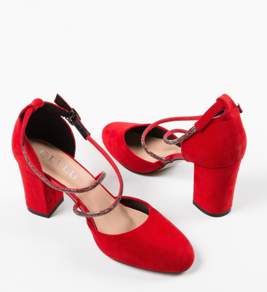 Обувки Jonak Червени