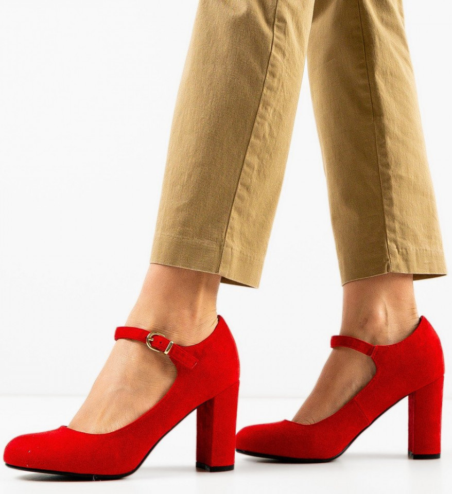 Обувки Kimberly Червени
